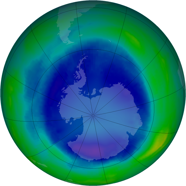 Ozone Map 2000-08-20